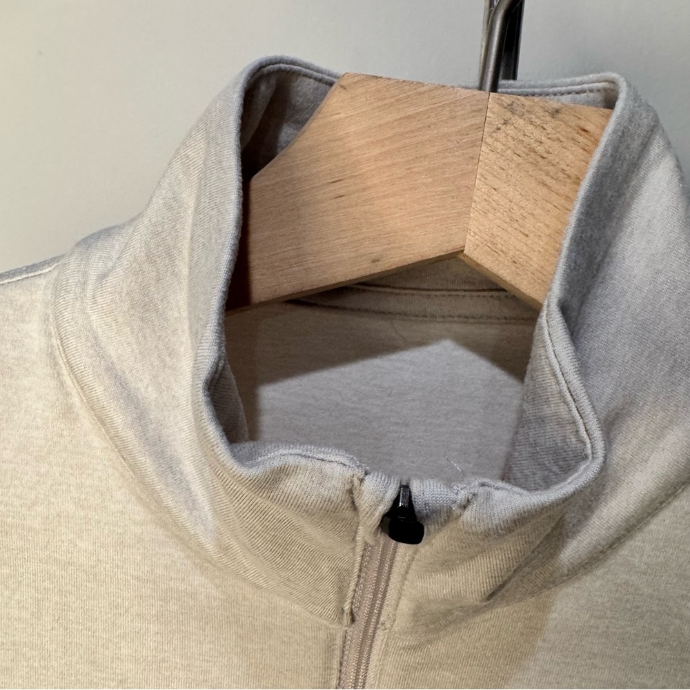 NWT Vuori Halo Essential Half Zip Women's Long Sleeve Top • Salt Heather • XS - Picture 8 of 13